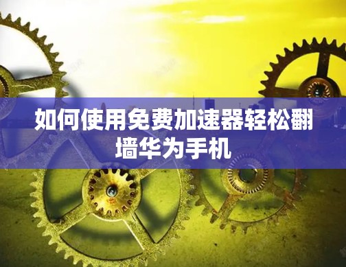 如何使用免费加速器轻松翻墙华为手机