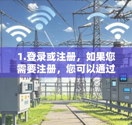 1.登录或注册，如果您需要注册，您可以通过官网或应用商店登录或注册
